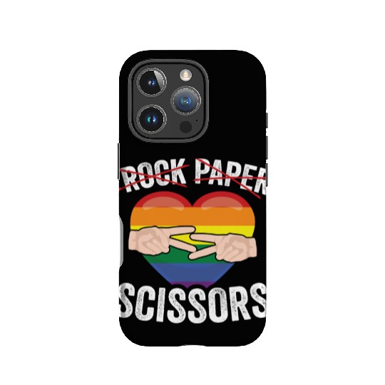 Funny Rock Paper Scissors LGBTQ LGBT Community IPhone Cases