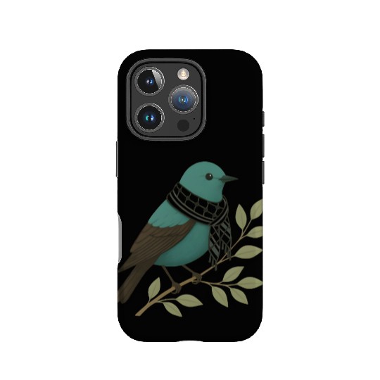 Palestine Sunbird with Keffiyeh and Olive Branch IPhone Cases