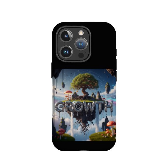 Floating Island Growth Illustration IPhone Cases