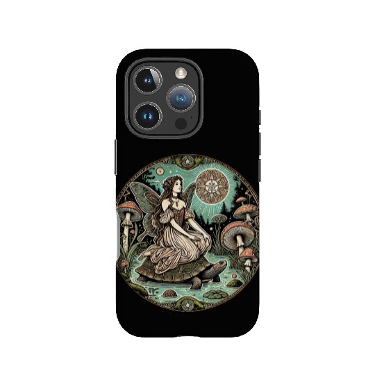 Enchanted Forest Fairy on Turtle IPhone Cases