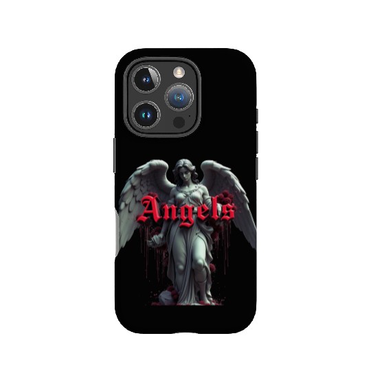 Serene Angel with Red  IPhone Cases