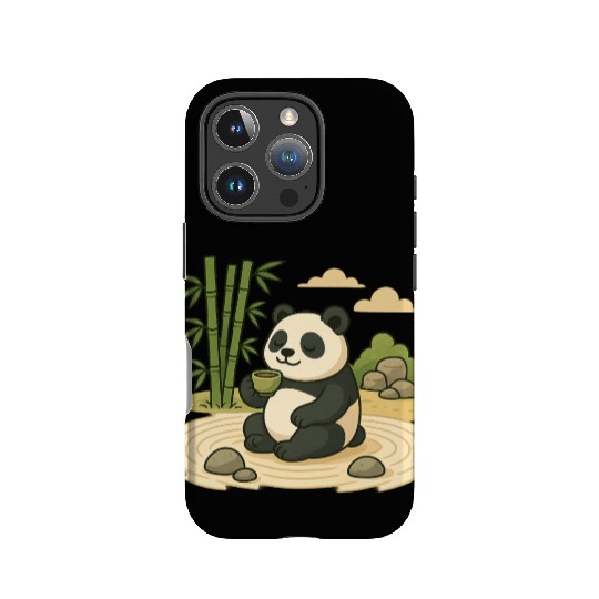 Serene Panda in Bamboo Garden IPhone Cases