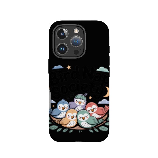 Bird Nap Society | Cute Lazy Sleeping Birds IPhone Cases