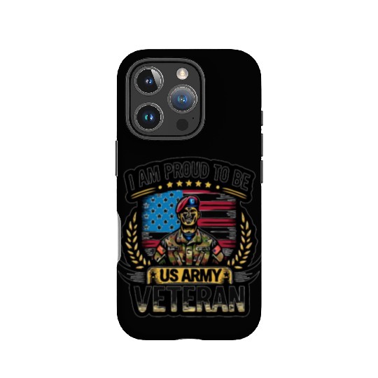 Proud US Army Vet Emblem IPhone Cases