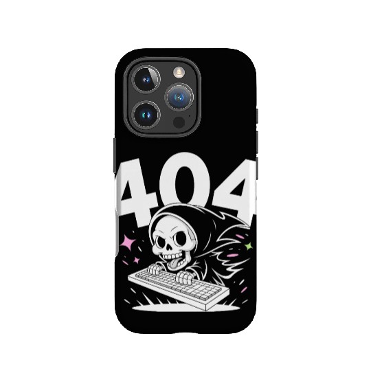 Skull Cartoon Emergency 404 Error Design IPhone Cases