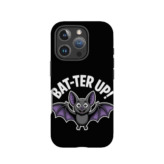 Bat ter Up Cute Bat with Playful Expression IPhone Cases