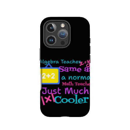 Algebra teacher same as a normal Math teacher tsht IPhone Cases