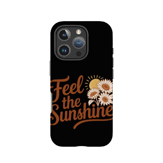 Sunflower and Sun Embrace Graphic IPhone Cases