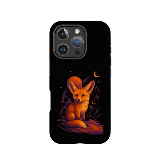 Mystical Fox Under Lunar Eclipse IPhone Cases