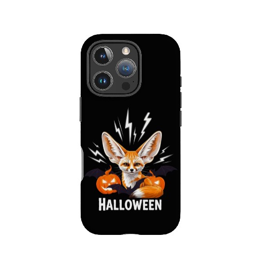 Whimsical Halloween Fox with Bat Wings IPhone Cases