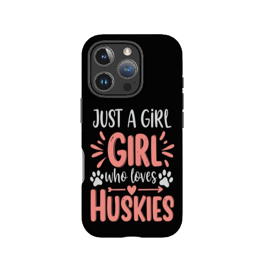 Husky Lover Gift - Just A Girl Who Loves Huskies IPhone Cases