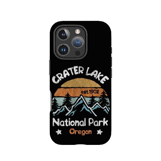 Crater Lake Oregon US National Park Camping Hiking IPhone Cases