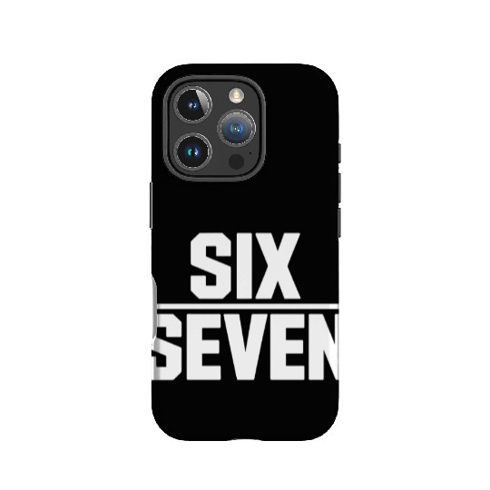 Six Seven Meme Funny Number Joke Minimalist IPhone Cases