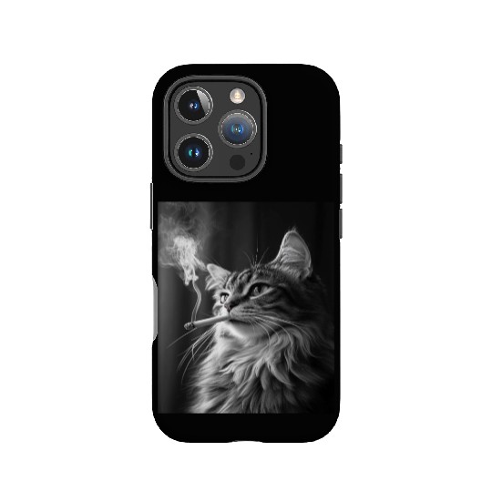 I Love Cats Smoking Meme Funny Humor IPhone Cases