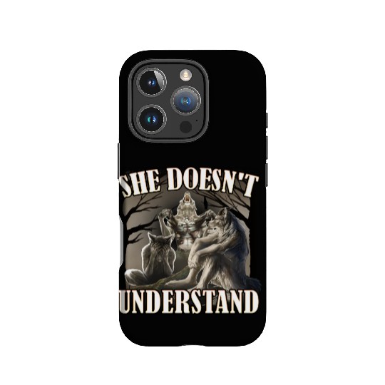 She Don't Understand, werewolf memes, funny cring IPhone Cases