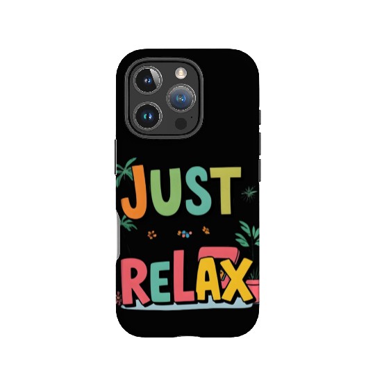 Colorful Relaxed Typography Design IPhone Cases