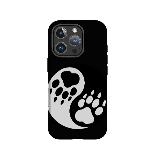 wolf paw ying yang IPhone Cases