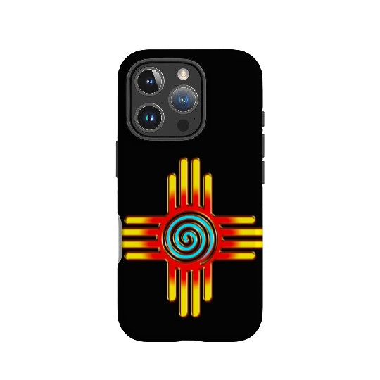 Zia Sun Spiral, Zia Pueblo, New Mexico I IPhone Cases