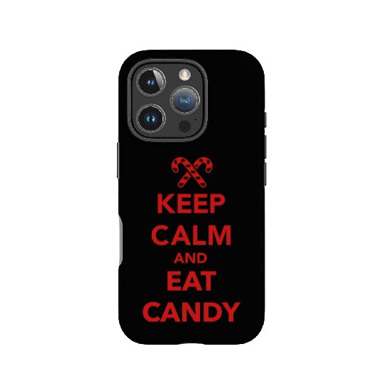 Keep calm and eat candy IPhone Cases