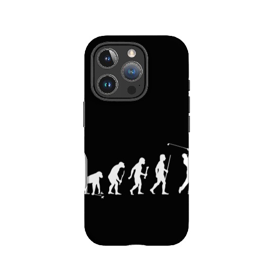 Evolution Man Golf IPhone Cases