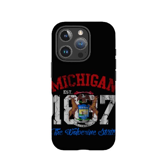 Michigan Wolverine State IPhone Cases
