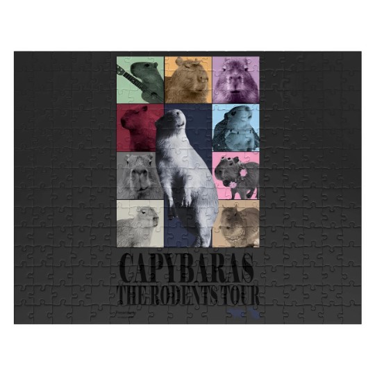 Capybaras Taylore Swifts Eras Tour Jigsaw Puzzles