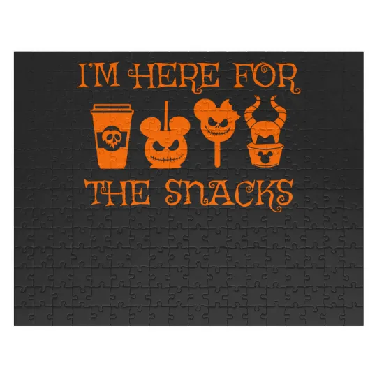 I'm Here For The Snacks Disney Halloween Jigsaw Puzzles
