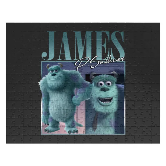 James P.Sullivan Disney Monsters Retro Jigsaw Puzzles, Monsters Inc Vintage Style Jigsaw Puzzles
