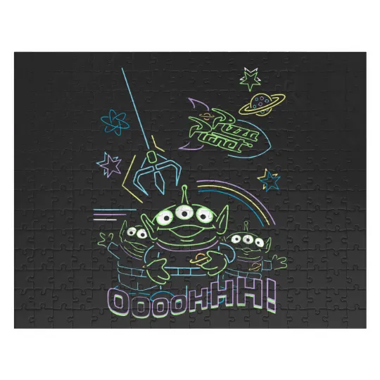 Disney Pixar Alien Pizza Planet Jigsaw Puzzles, Disney Toy Story Pizza Planet Jigsaw Puzzles, Disney Pizza Planet Jigsaw Puzzles, Alien Pizza Planet, HarryHudsonShop