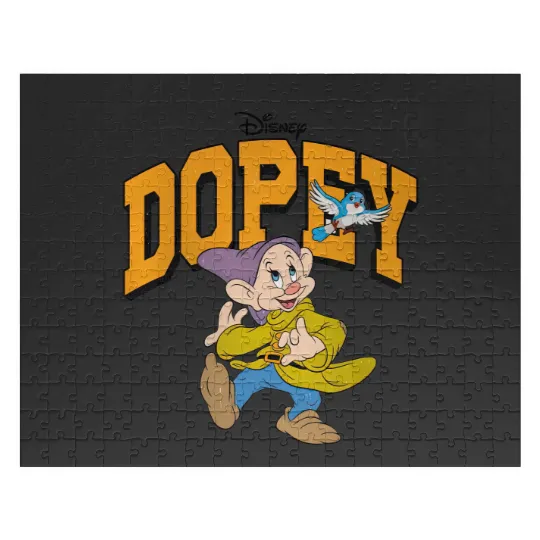 Vintage Dopey Dwarf Jigsaw Puzzles, Snow White Seven Dwarfs Jigsaw Puzzles, Disney World Disneyland Family Trip