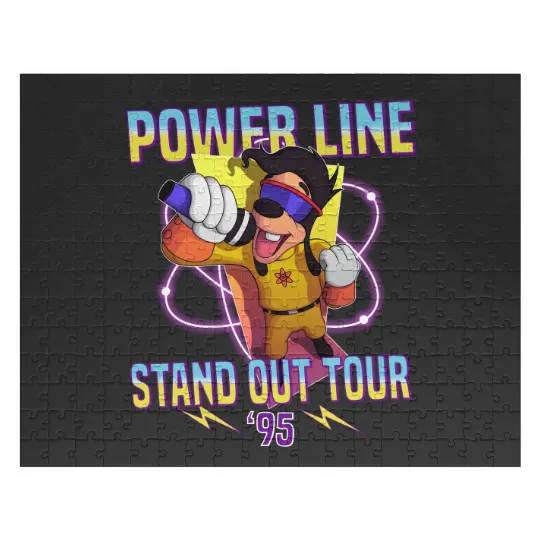 Powerline Stand Out World Tour 95 Jigsaw Puzzles, Disney Powerline Goofy Movie Jigsaw Puzzles
