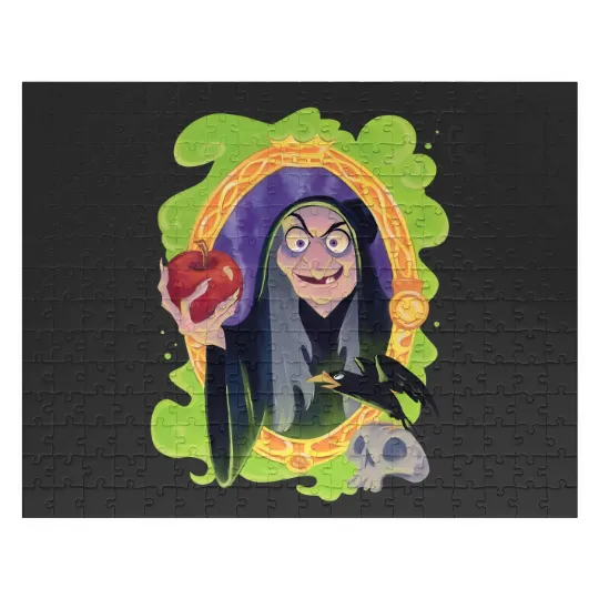 Disney Evil Queen Jigsaw Puzzles, Retro 90s Evil Queen Jigsaw Puzzles, Poisonous Apple Jigsaw Puzzles