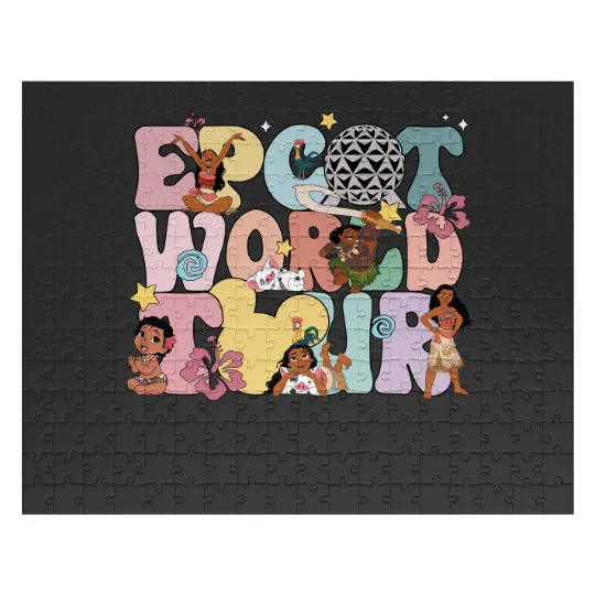 Disney Epcot World Tour Moana Jigsaw Puzzles Mickey And Friends Drinking Around The  Jigsaw Puzzles