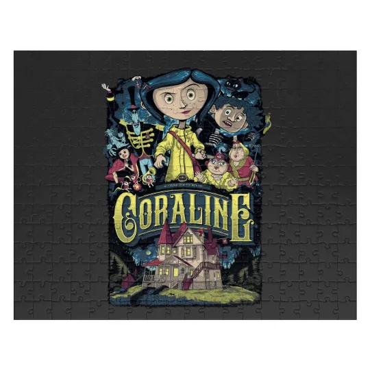 Coraline Jigsaw Puzzles, Coraline Doll Jigsaw Puzzles, Vintage Disney Halloween Party Jigsaw Puzzles