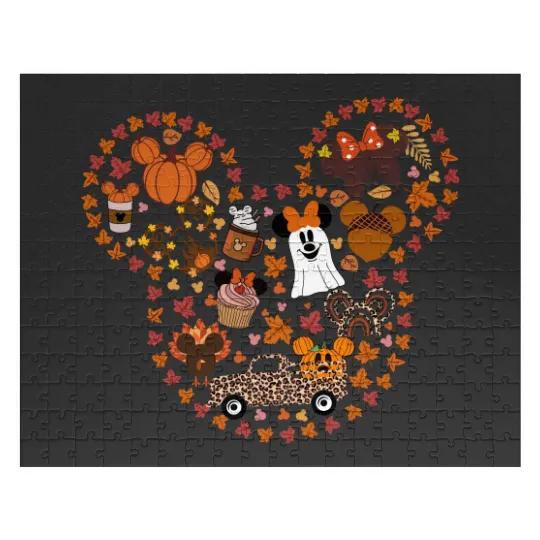 Disney Mickey Fall Vibes Jigsaw Puzzles, Disney Fall Jigsaw Puzzles