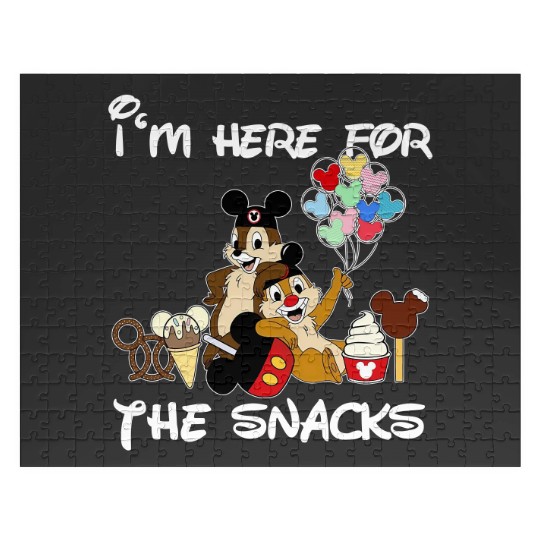 I'M Just Here For The Snacks Jigsaw Puzzles, Snacking Around The World Jigsaw Puzzles, Chip And Dale Jigsaw Puzzles Disney Trip Family Jigsaw Puzzles