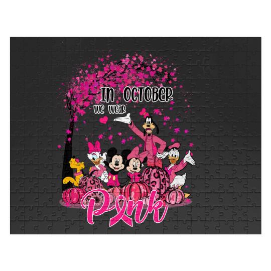 Disney 2023 Breast Cancer Survivor, October Breast Cancer Month Jigsaw Puzzles