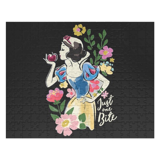 Retro Disney Snow White And The Seven Dwarfs Floral Jigsaw Puzzles,