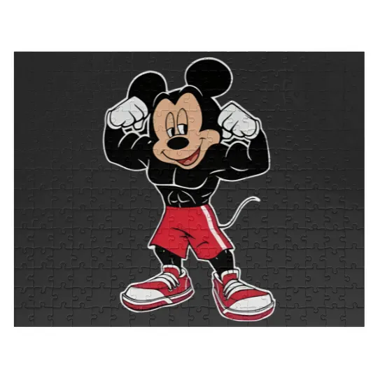 Muscle Mickey  Jigsaw Puzzles, Muscle Goofy Donald Jigsaw Puzzles, Disneyland Jigsaw Puzzles