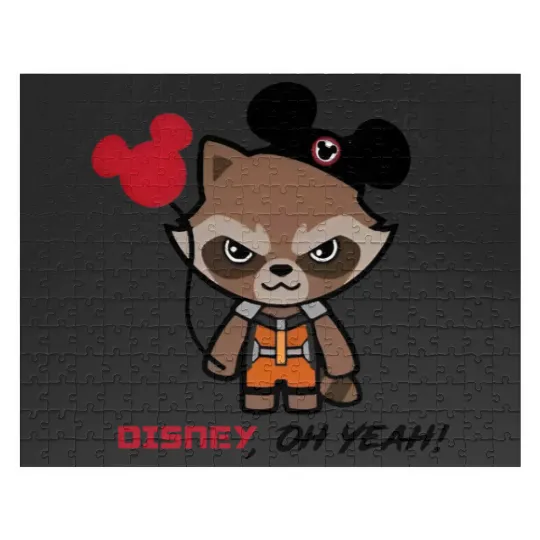 Disney Rocket Raccoon Mickey Ears Jigsaw Puzzles, Disney Guardians Of The Galaxy Jigsaw Puzzles