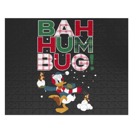 Donald Duck Chip N Dale Bah Humbug Jigsaw Puzzles, Funny Disney Christmas Jigsaw Puzzles