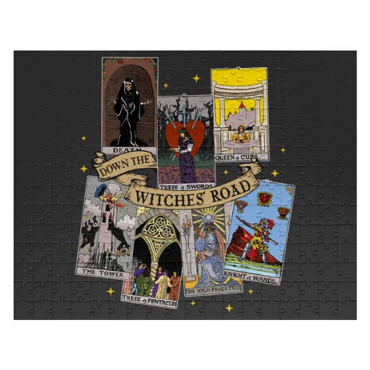 Agatha All Along Tarot Cards Jigsaw Puzzles, Marvel Show Disney, Agatha Harkness Down The Witches