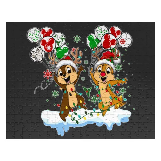 Disney Chip And Dale Christmas, Chip And Dale Jigsaw Puzzles