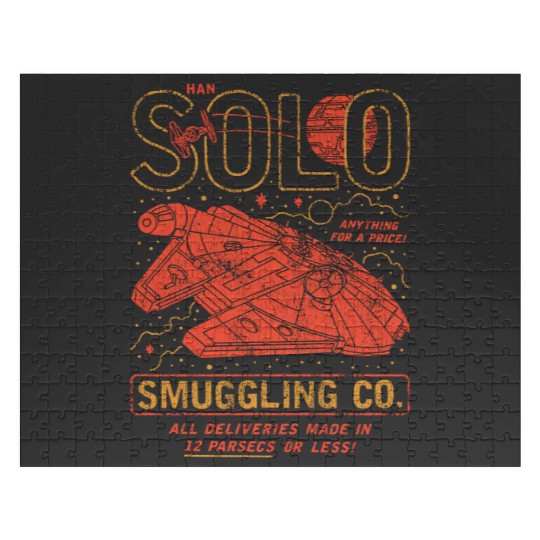 Vintage Disney Star Wars  Jigsaw Puzzles, Millenium Falcon, Star Wars Han Solo Smuggling Co Jigsaw Puzzles