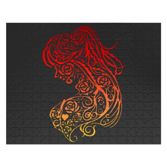 Lady Lace  : Disney princess tattoo Shirt,  Princess tattoo vintage t shirt, Disney princess tattoo Gift Fan S-5XL Jigsaw Puzzles