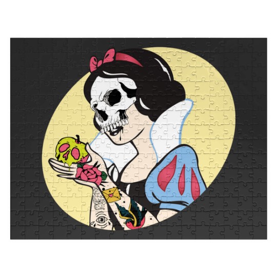Be My Poison  : Disney princess tattoo Shirt,  Princess tattoo vintage t shirt, Disney princess tattoo Gift Fan S-5XL Jigsaw Puzzles