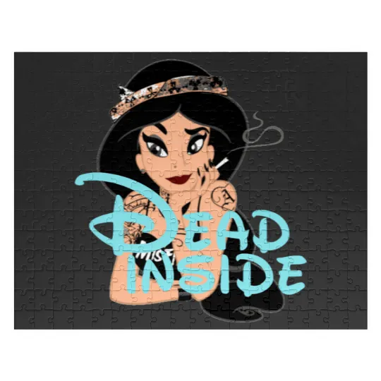Dead Inside Relaxed Fit : Disney princess tattoo Shirt,  Princess tattoo vintage t shirt, Disney princess tattoo Gift Fan S-5XL Jigsaw Puzzles