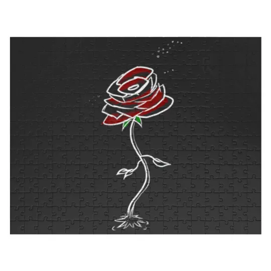 Red rose  1: Disney princess tattoo Shirt,  Princess tattoo vintage t shirt, Disney princess tattoo Gift Fan S-5XL Jigsaw Puzzles