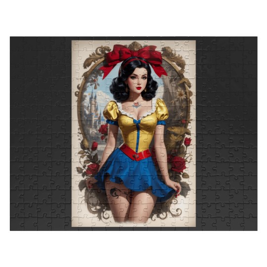 snow White  7: Disney princess tattoo Shirt,  Princess tattoo vintage t shirt, Disney princess tattoo Gift Fan S-5XL Jigsaw Puzzles