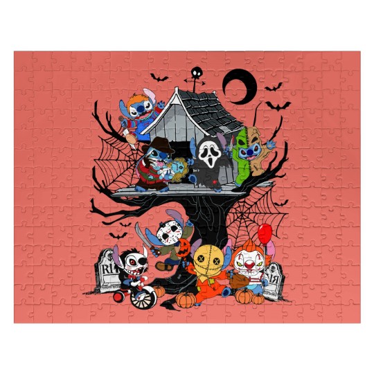 Disney Stitch Horror Halloween Jigsaw Puzzles